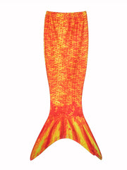 Girl's Mermaid Swimsuit Fish Scale Print Mermaid Tail Bathing Suit