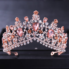 Baroque Wedding Crown Crystal Bride Tiaras Bridal Headpieces