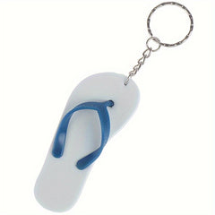 2pcs Cartoon Slippers Keychain Foam Flip Flops Key Ring Pendant