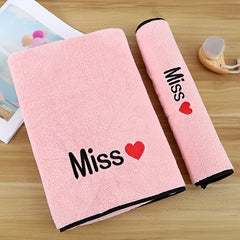 Couple Towel Set Soft Hand Towel Coral Velvet Bath Towel
