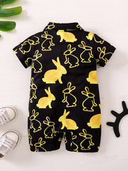 Baby Cotton Crop Sleeve Jumpsuit Romper Baby Clothes Easter