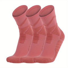 3 Pairs Thickened Non slip Basketball Crew Socks