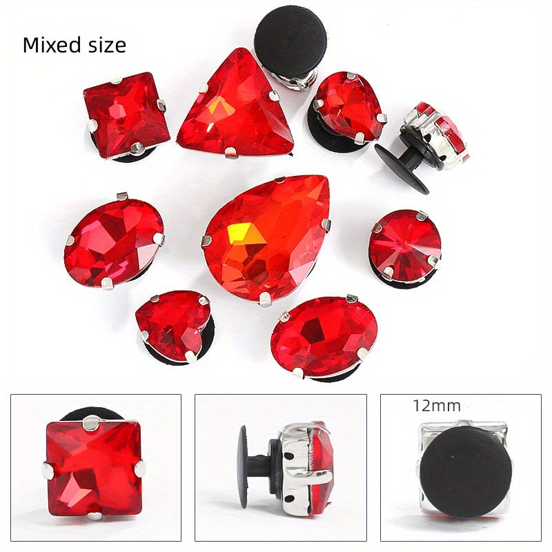 10pcs Mixed Claw Drill DIY Accessories Box Bag Shoe Buckle