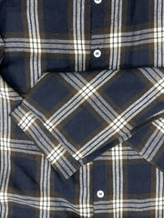 Preppy Blouse Women's Plus Plaid Print Long Sleeve Button Up Top