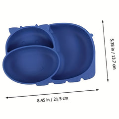 Baby Safe Silicone Dining Plate Cartoon Dish