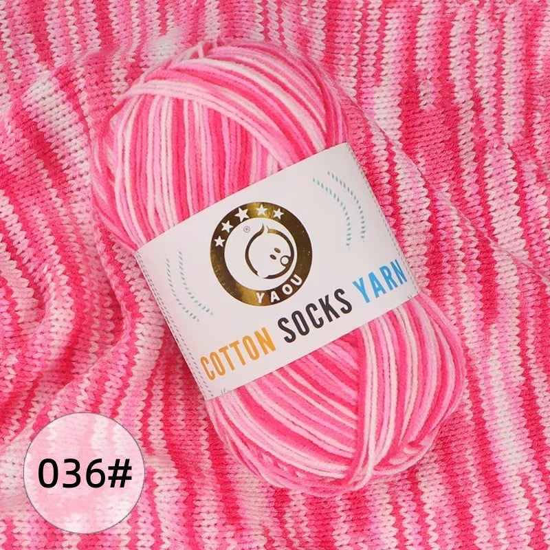 6pcs Soft Warm Cotton Yarn 50g Hand Knitted DIY Craft Knit Supplies
