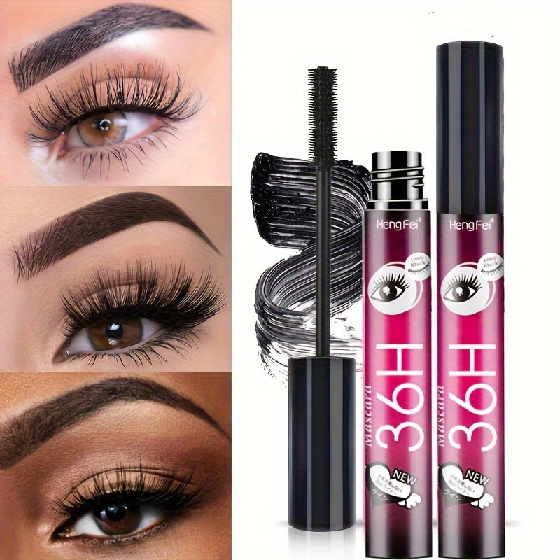 Thick Fiber Mascara Long Lasting Curling Holding Natural Effect Waterproof