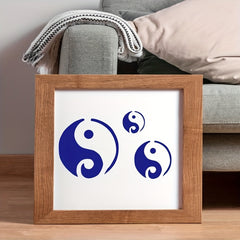 Yin Yang Stencil 12.7x20.32 cm for Painting Wall Wood Fabric Furniture
