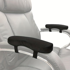 Slow Rebound Memory Foam Armrest Cushion Pad Chair Mat Elbow Rest Cover