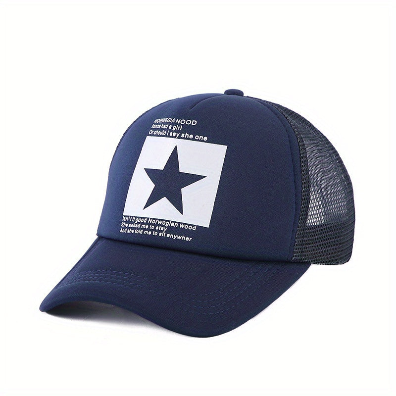 Men's Sunshade Baseball Cap Outdoor Sunscreen Breathable Mesh Hat