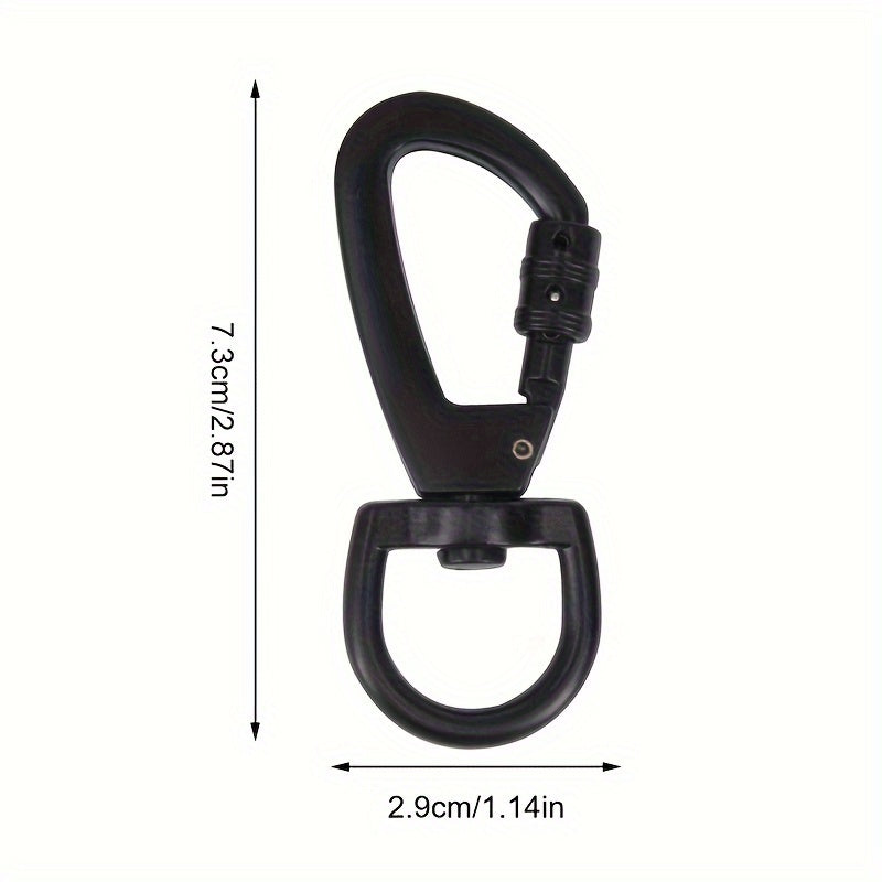 D Type Buckle Carabiner Swivel Ring Auto Locking