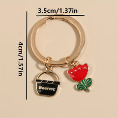 Cute Mushroom Rabbit Keychain Pendant Bag Accessory