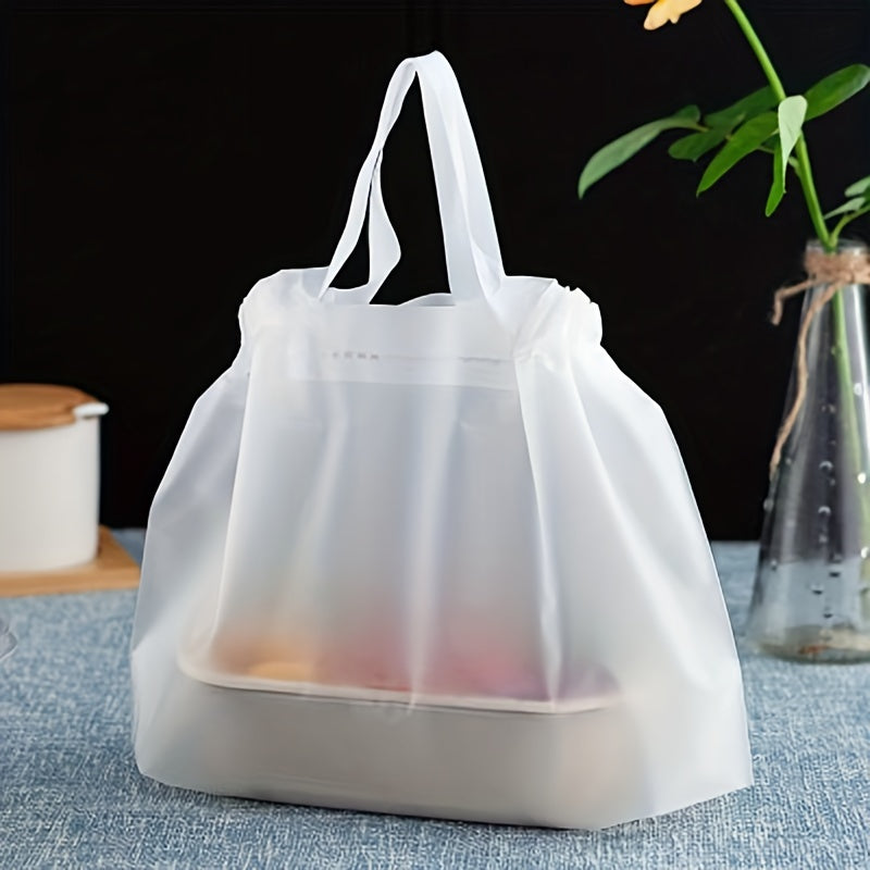 Translucent Food Packaging Bag Bakery Catering Gift Shopping Bag