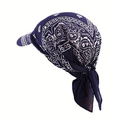 Paisley Print Head Scarf Hat Bandana Cap Vintage Turban Outdoor Sun Hat
