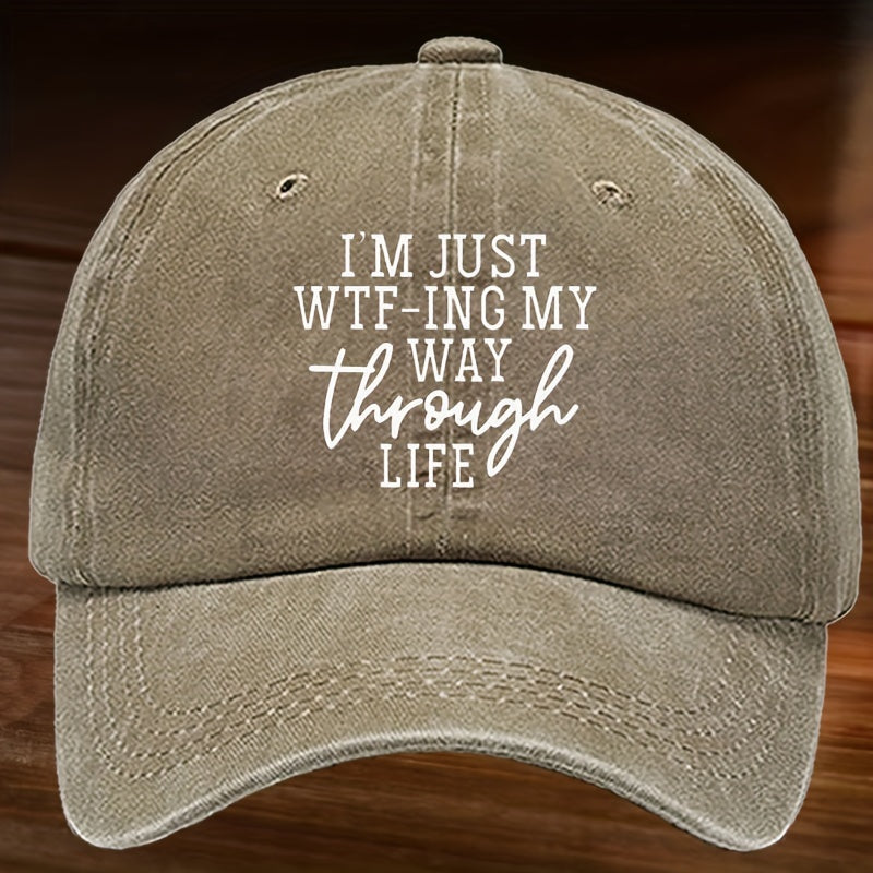 Fashionable Washed Cotton Baseball Cap Sunscreen Hat for Outdoor Activities