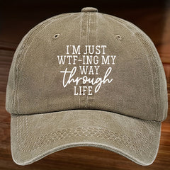 Fashionable Washed Cotton Baseball Cap Sunscreen Hat for Outdoor Activities