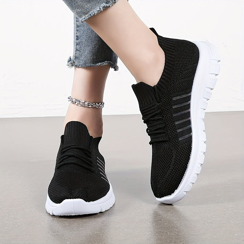 Mesh Lace-up Athletic Sneakers Outdoor Running Shoes Non-slip Tennis Shoes