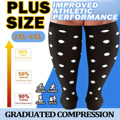 Compression Socks 15-20 mmHg Circulation for Wide Calf