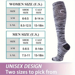 C3 Compression Socks For Women Men Nursing Running Travel Knee High Socks