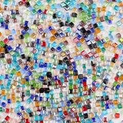 4mm Cube Square Czech Crystal Glass Loose Beads Lot for Jewelry Making DIY