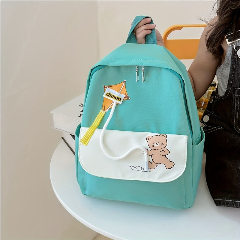 Kids' Cartoon Bear Backpack Nylon Bag
