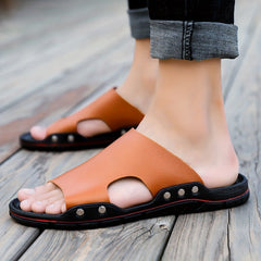 Men's Non Slip Slides Lightweight Open Toe Quick Dry Slippers