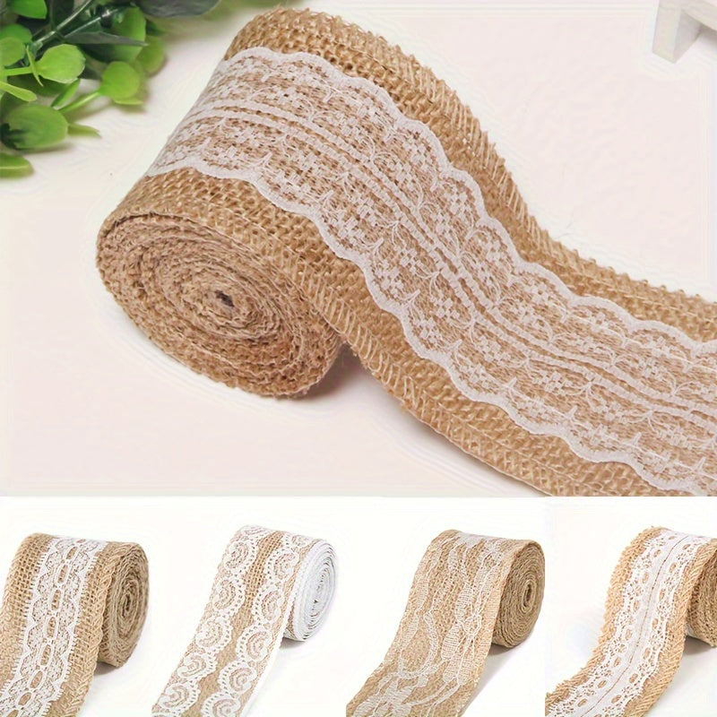 1pc Lace Fabric DIY Wedding Craft Linen Roll Decoration