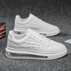 Men's Crocodile Pattern Skate Shoes Breathable Sneakers