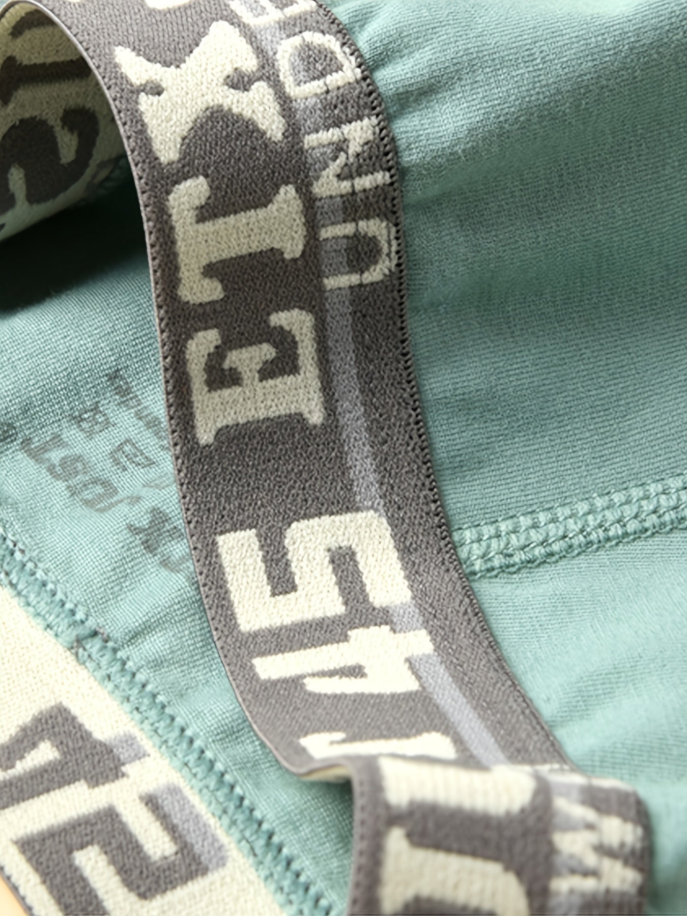5pcs Boys Letter Tape Boxer Briefs Soft Cotton Underwear