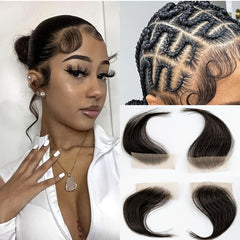Fluffy Hair Daily Use Natural Looking Invisible Hairline Human Hair Baby Hair