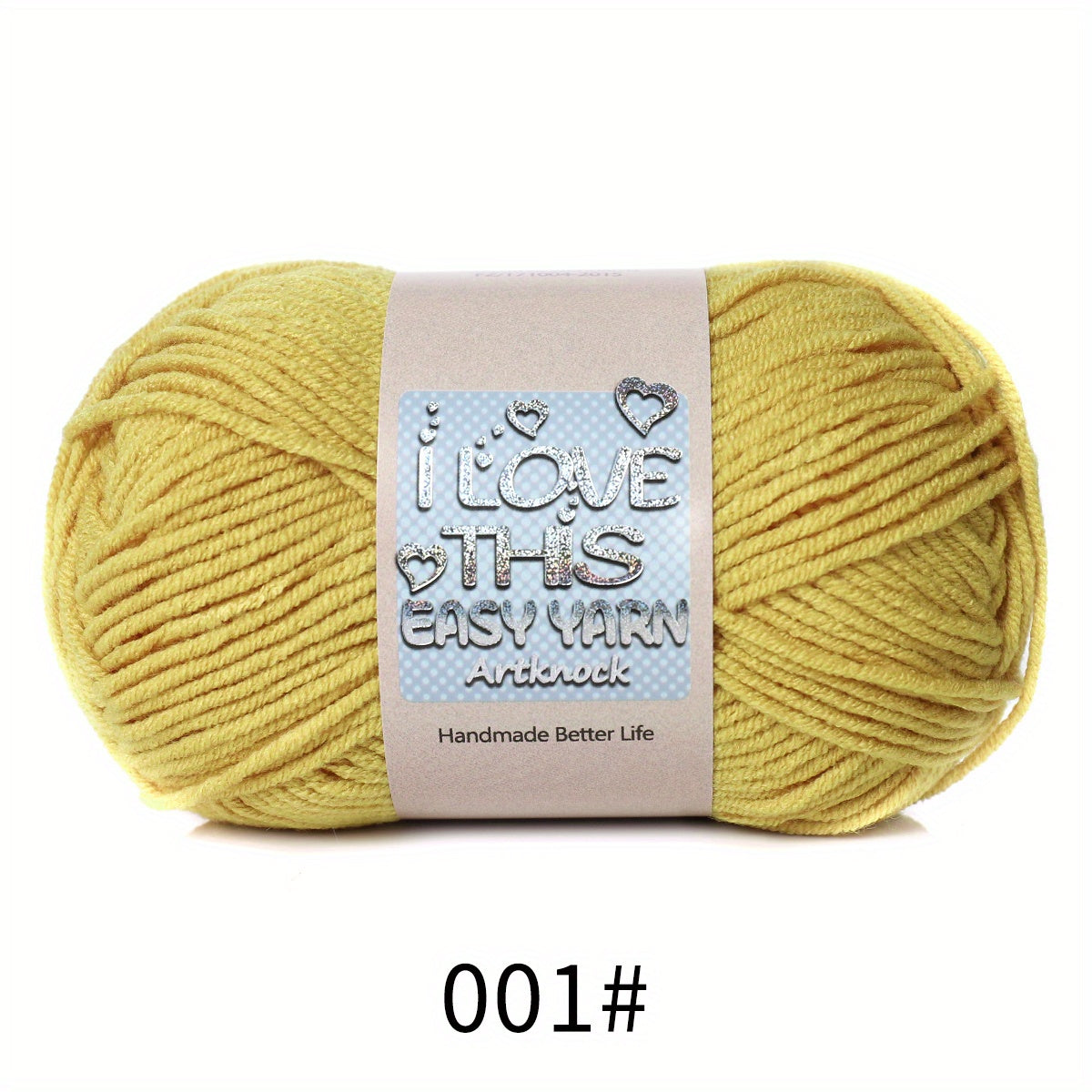 Acrylic Rayon 4ply Milk Yarn Hand Knitting Crochet Worsted 110m 47g