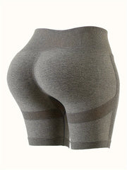 10Pcs High Waist Yoga Shorts Butt Lifting High Stretch Seamless Sports Shorts