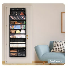 5 Layer Hanging Over The Door Storage Bag - Space Saving Organizer