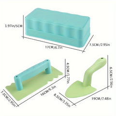 3pcs Snow & Sand Castle Building Set Beach Toy for Kids Durable PP Material