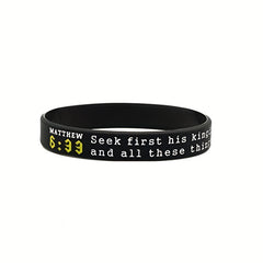 Christian Bible Bracelet Stretch Silicone Wristband