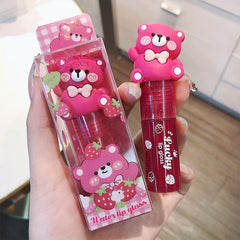 Water Mirror Lip Glaze Little Pink Bear Moisturizing Lip Gloss
