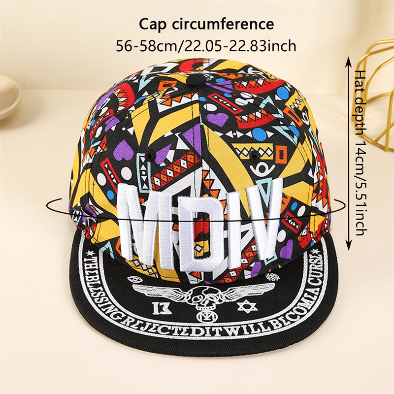 帽子 Chrome embroided Hiphop cap Hip Hop Print Embroidered Snapback Hat Baseball Cap – CRAZE