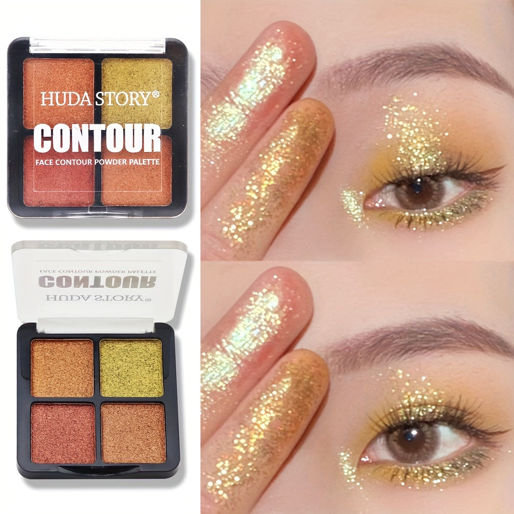 Earth Pearly Matte Glitter Palette for Wild Style Makeup