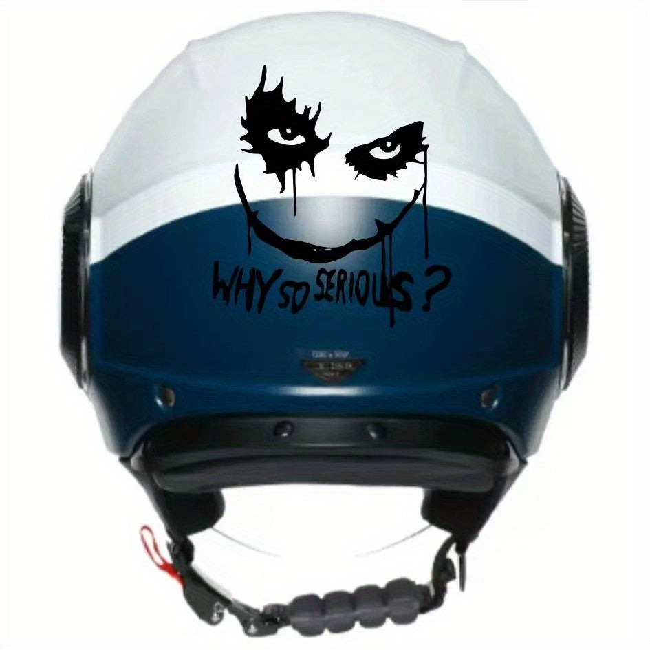 Motorcycle Clown Happy Face Vinyl Stickers Car Helmet Decals