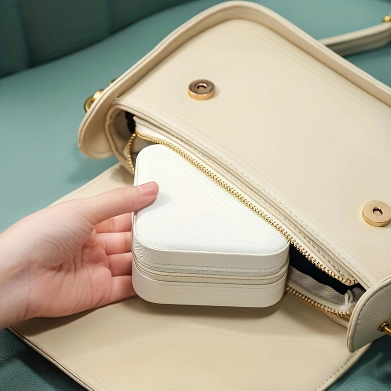 Portable Travel Jewelry Box Earrings Storage Box Mini Ring Storage Case