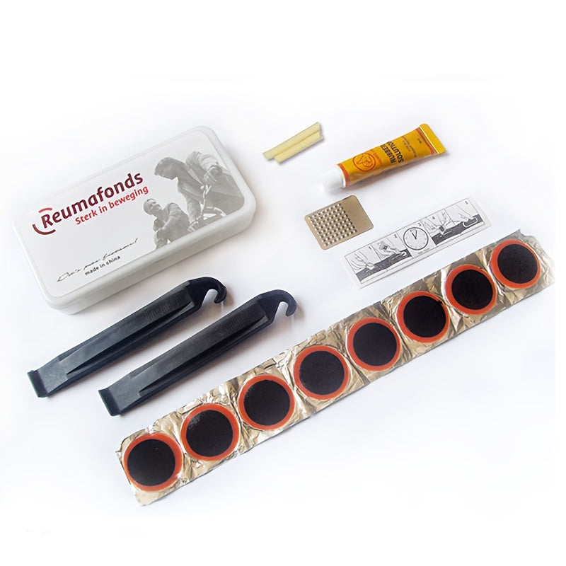Bike Puncture Repair Kit with Tire Patches & Rasps - Motorcycle Inn