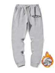 LA West Coast Casual Graphic Drawstring Joggers Men's Sweatpants