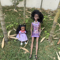 2pcs 5pcs African Doll Dark Skin Doll 11.5 inch Ethnic Clothing Doll