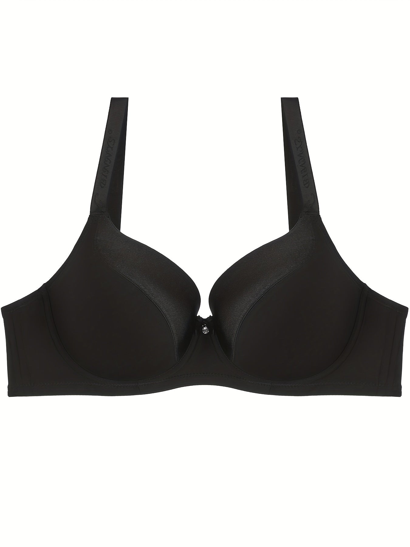 Plus Size Rhinestone Molded Cup Bralette