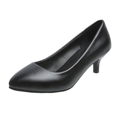 Women's Pointed Toe Kitten Heel Court Shoes