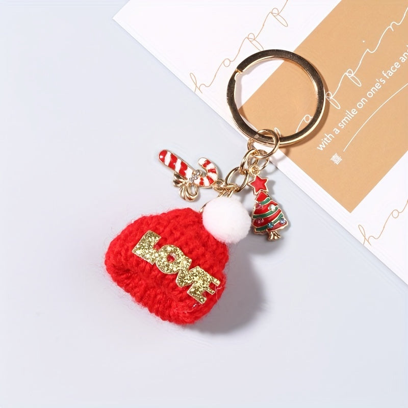Candy Christmas Tree Cap Key Rings For Girls Keychain