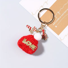 Candy Christmas Tree Cap Key Rings For Girls Keychain
