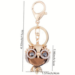 Creative Owl Car Keychain Bag Ornament Small Gift Pendant