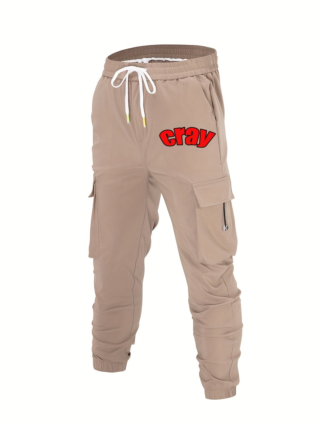 Men's Cotton Cargo Pants Crazy Without Drawstring Joggers