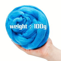 3 53oz 100g Wool Roving Yarn Fiber Roving Wool Top Chunky Yarn